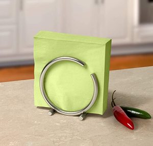 Porte-serviettes en acier inoxydable tendance au design moderne avec une forme personnalisée élégante, idéal pour la maison et les ustensiles de cuisine - Product Image 5