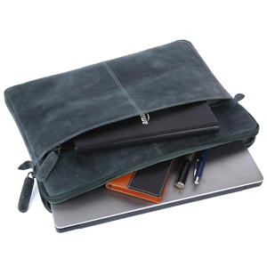 Best Selling Luxury Genuine Leather <b>Laptop</b> Bag for Professionals with Padded <b>Sleeve</b> and Organizer Pockets Available for Sale - Product Image 3