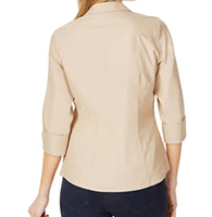 Blouse d'été décontractée vintage tissée à manches longues pour femme, personnalisable ODM, vente en gros, prix abordable, en stock, éco-responsable