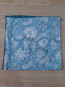 Serviette en tissu de coton de haute qualité, imprimé en bloc, bordure brodée, festonné, mouchoir, accessoires de table pour l'intérieur et l'extérieur - Product Image 2