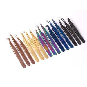 Pinzas de extensión de pestañas rusas, alta calidad, peso ligero, probadas a mano, profesionales, con logotipo personalizado - Product Image 1