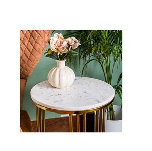 Metal <b>Marble</b> Premium <b>Side</b> <b>Table</b> Tea Coffee Living Room <b>Table</b> Western Metal Logo Item Building Style Manufacturer Wholesaler - Product Image 3