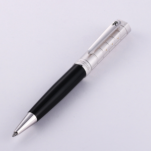 Stylo métallique de luxe haut de gamme JR4046SBK avec logo 3D sur le dessus, stylo à bille personnalisé de haute qualité avec logo JR, cadeau de marque. - Product Image 3