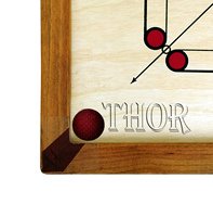 Champion de jeu de société 27 "X 27" Carom utilisé en tournoi avec Coin Striker & Powder