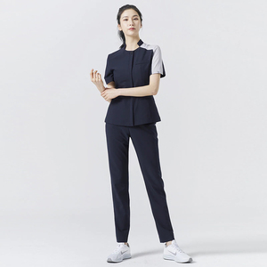 <b>Women's</b> Short Sleeve Nursing Scrubs Health Worker Tops and <b>Pants</b> Workwear Sets Nurse Uniform Suits for Hospital Workers - Product Image 4