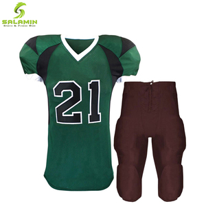 Nouveau modèle de maillot de football américain pour adultes, uniforme 100% polyester, taille plus, emballage personnalisé, pas cher, 10 paires - Product Image 4