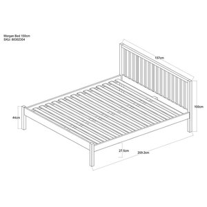 Minimalist Solid Teak Wall <b>Bed</b> <b>Queen</b> <b>Size</b> Durable Wooden <b>Bed</b> Frame - Product Image 2