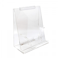 YAGELI Boîte de présentation murale transparente à 2 compartiments en plexiglas, distributeur de préservatifs en acrylique, rangement, logo personnalisé, design durable, moderne