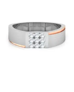 0.30TCW Real Round Cut Diamonds Men's Ring Este anel é uma ótima maneira de melhorar os olhar e fazer uma declaração.