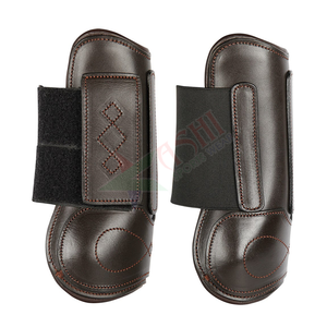 Bottes d'équitation western d'équipement équestre en gros de haute qualité pour le tendon de cheval et la protection des jambes en cuir - Product Image 2