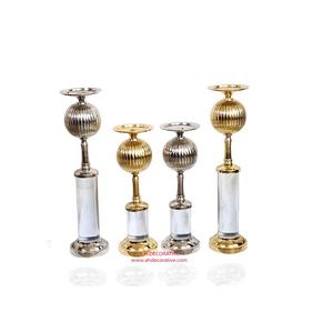 <b>Gold</b> Acrylic Stem <b>Candle</b> Holder Hot Selling Metal Crafted Decorative Handmade Metal <b>Candle</b> Holder for Decoration - Product Image 4