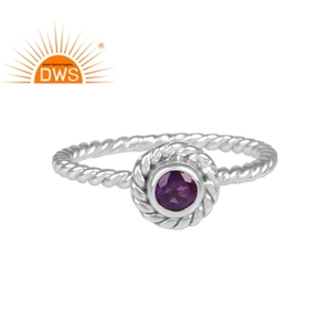 Vnox — ensemble de pierres précieuses d'améthyste en argent Sterling 925, bague de Cocktail, vente en gros de bijoux fins, nouveau Design - Product Image 1