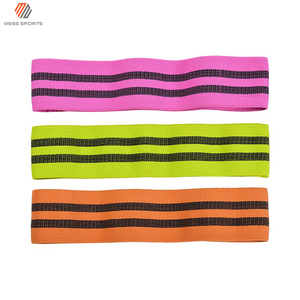Fabric Hip <b>Circle</b> Resistance Band Yoga Training Band Reflective Design Fitness Hip Bands Factory Price - Product Image 6