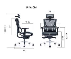 Chaise de bureau ergonomique entièrement en maille, pour usage domestique ou Commercial, bon marché, vente en gros, - Product Image 3