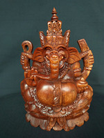 En gros À La Main Bali Sculpté En Bois Naturel Figurine Sculpture pour La Décoration De La Maison
