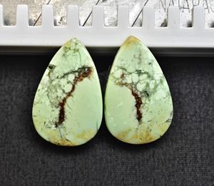 Par de gemas de crisoprase para pendientes, para joyería - Product Image 6