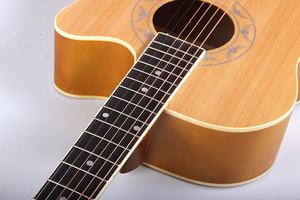 Guitarra Acústica de 6 Cuerdas Fabricada en China, Modelo Tree Root de 39 Pulgadas, con Corte, para Principiantes, en Madera de Tilo, Abeto y Palisandro, Acabado Mate, con Funda y Capo - Product Image 4