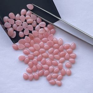10mm 12mm 14mm naturel rose opale lisse poire calibré Cabochons pierre précieuse en vrac prix de gros pierres pour la boutique de réglage de bijoux - Product Image 1