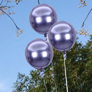 Globos de Helio de Papel de Aluminio 4D de 22 Pulgadas con Forma Redonda de <span class=keywords><strong>Feliz</strong></span> <span class=keywords><strong>Cumpleaños</strong></span>, Color Morado Pastel Perlado, para Decoración, MTF <span class=keywords><strong>2022</strong></span> Manufacturing - Product Image 3