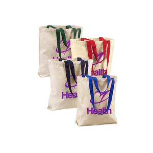 Bolso cuadrado ecológico con logotipo personalizado, bolso de compras laminado impermeable de lona de algodón con color personalizado - Product Image 2