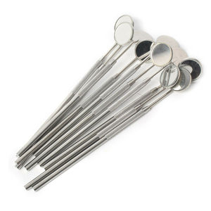 Espejo Bucal Dental Manual de Acero Inoxidable, Mango Sólido, Reflector, Acabado Pulido Mate, Instrumentos de Higiene, CE ISO Ruya RS-108 - Product Image 1