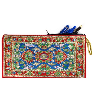 Alfombra tejida tradicional turca, estuche de lápices de recuerdo, toruista - Product Image 1