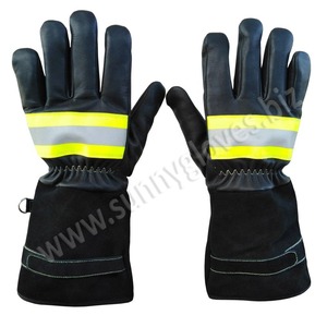 Résistant à la chaleur en cuir de soudage anti-incendie-gants - Product Image 4