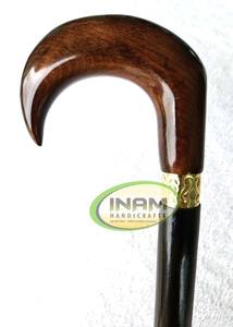 Bastón de madera hecho a mano para caminar, diseño especial, moderno, con mango de madera, con mango de madera - Product Image 2