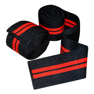 Nouvelle conception de genouillères de compression pour la salle de sport et le fitness, genouillères souples avec logo personnalisé en caoutchouc pour l'entraînement à la musculation - Product Image 2