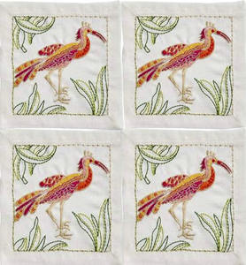 เย็บปักถักร้อยค๊อกเทลนกผ้าเช็ดปากค๊อกเทลหรูผ้าเช็ดปากผ้าฝ้าย100% เย็บปักถักร้อย Hemstitch สำหรับบาร์บ้านร้านอาหารโรงแรมคริสมาสต์ - Product Image 2