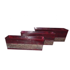 Antique and Unique New Design <b>Rectangular</b> Galvanized Flower Planters for Garden and Home Decor Suppliers Offer New Models - Product Image 5