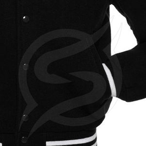 Custom Embroider Patched Logo Letterman <b>Men</b> <b>Baseball</b> <b>Jackets</b> With Long Sleeves - Product Image 5