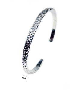 Argent Sterling 925 Marteau Texture Style Grossiste Fournisseur de Bijoux Porter au quotidien Bracelet en Argent Réglable - Product Image 2