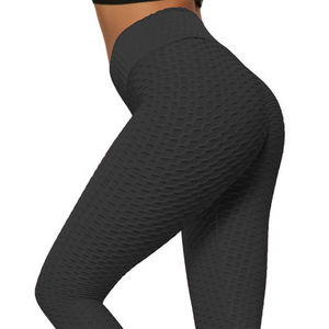 Pantalones de Yoga anticelulíticos de cintura alta para mujer, mallas ajustadas para gimnasio, colores atractivos, precio al por mayor corto - Product Image 3