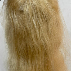 613 Blonde South Indian Temple Extensiones de cabello humano Rizado natural Calidad superior 12A Grado Paquetes de cabello - Product Image 1