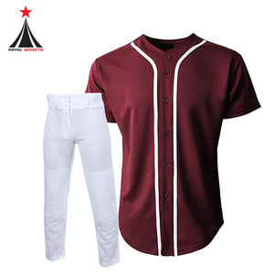 Uniforme de baseball à prix raisonnable Uniforme de baseball de maillot de baseball personnalisé de haute qualité pour les services OEM - Product Image 3