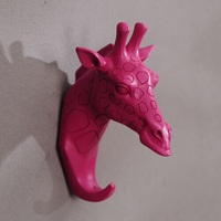 Heetverkopende groothandel wilde dieren wandmontage aluminium kapstokken kledingorganizer voor badkamer woonkamer kleding
