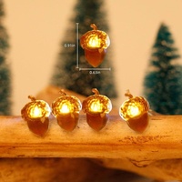 Guirlande lumineuse en forme de gland, 10 pieds, 30 LED, blanc chaud, 8 modes, IP65, alimentée par piles, pour décoration de Noël, très vendue