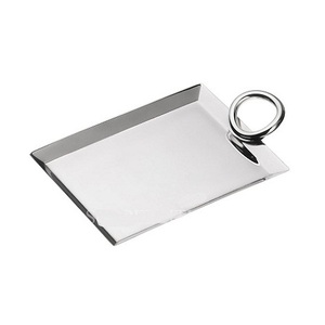 Bandeja para servir alimentos de acero inoxidable de nuevo diseño, bandeja para servir chocolates de tamaño personalizado de la mejor calidad en la India - Product Image 1