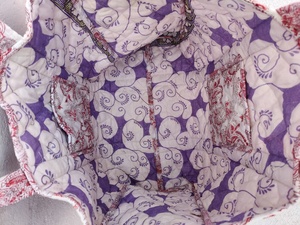 Sacs à fermeture ouverte légers Lady-Style avec deux poignées/sangles décorées de fleurs - Product Image 5