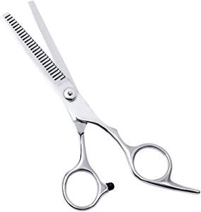 Tijeras de peluquero de salón de acero inoxidable de la mejor calidad para cortar el cabello Hoja recta afilada-Precio económico - Product Image 6