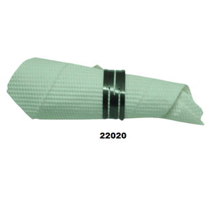 Cadeaux créatifs Portable couleur cuivre feuilles rond de serviette décoratif pour cuisine Table à manger comptoir porte-serviettes - Product Image 1