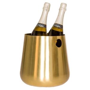 ถังแช่ไวน์สีทองคุณภาพสูง พร้อมหูหิ้ว ขนาดใหญ่ สำหรับแช่เบียร์ น้ำแข็ง และแชมเปญ เหมาะสำหรับอุปกรณ์บาร์ - Product Image 2