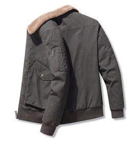 Haute Qualité Nouvelle Hiver Hommes Veste Manteau De Laine D'agneau Manteau Veste En Coton Pour Hommes - Product Image 4