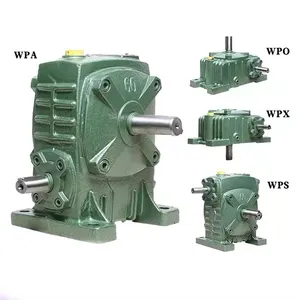 Motor reductor de engranaje WPA WPX, caja de cambios de velocidad con motor eléctrico de CA