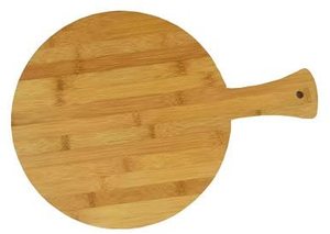 Planche à découper à pizza en bois avec poignée Cuisine en bois massif multifonctionnelle - Product Image 2