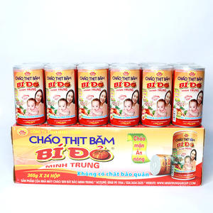 High Quality Canned instant Minced <b>pork</b> and pumpkin Congee from Vietnam - No preservative - Product Image 1