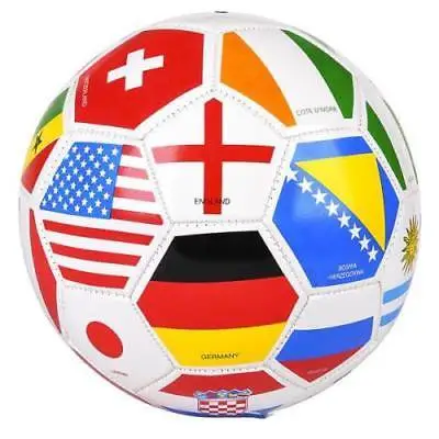 Promotional Football Country Flags Soccer Ball Mini Football in All Panels With Flags and Logos