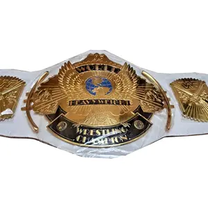 Cinto de couro personalizado do campeonato do mundo, cinto profissional de couro de boxe para luta, cinto de campeonato universal