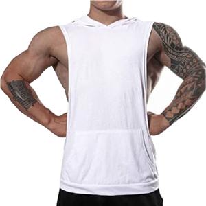 Latest fitness custom stringer hoodie tank tops muscle,tank top men plain screen printed gym vest for men - Product Image 2